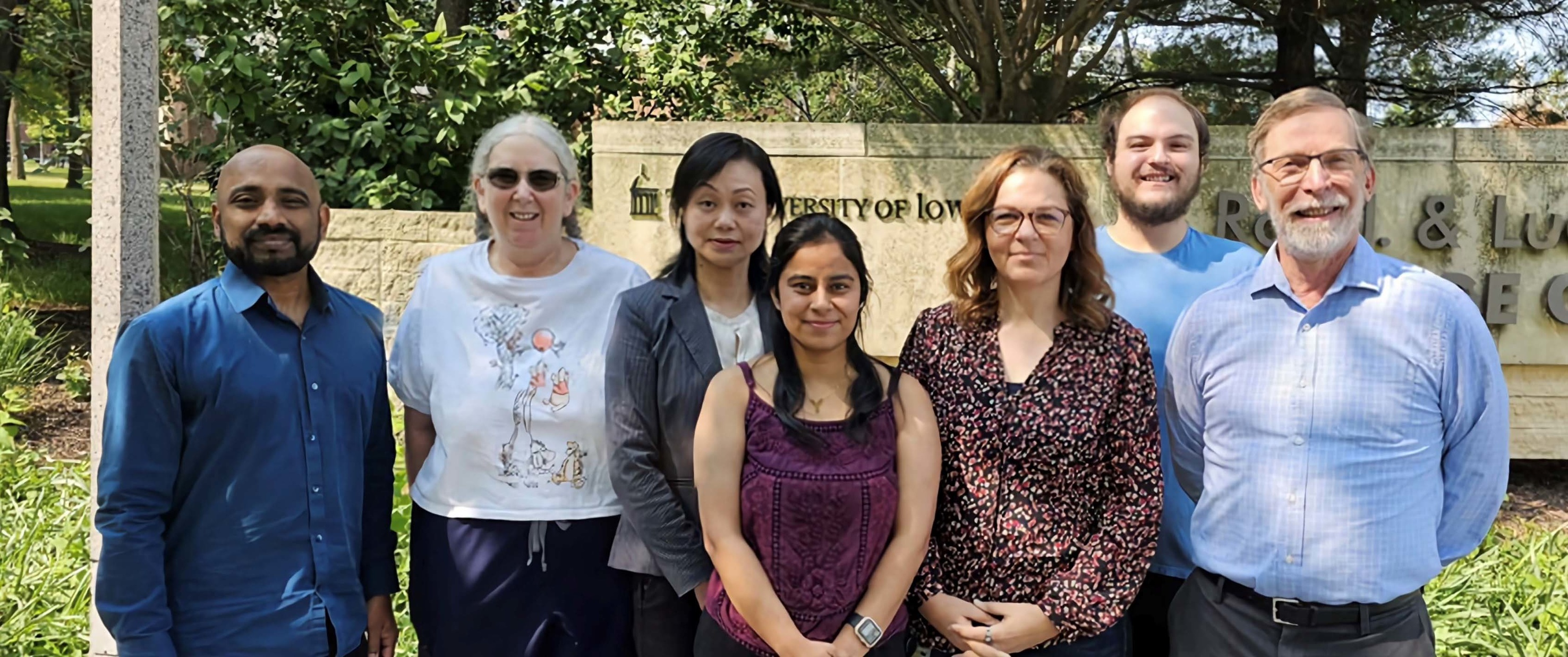 group photo of lab personnel